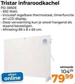 Trekpleister Tristar infraroodkachel aanbieding