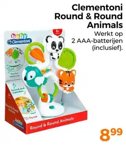 Trekpleister Clementoni Round & Round Animals aanbieding
