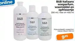 Trekpleister B&B Italiaans wasparfum, wasmiddel en opfrissertje aanbieding