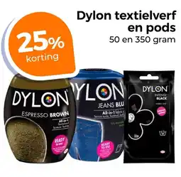 Trekpleister Dylon textielverf en pods aanbieding
