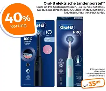 Trekpleister Oral-B elektrische tandenborstel aanbieding
