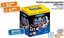 Trekpleister Finish vaatwascapsules Ultimate aanbieding