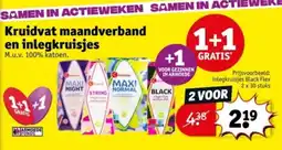 Kruidvat Kruidvat maandverband en inlegkruisjes aanbieding