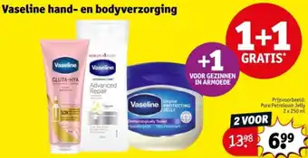 Kruidvat Vaseline hand en bodyverzorging aanbieding