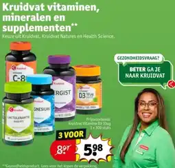 Kruidvat Kruidvat vitaminen, mineralen en supplementen aanbieding