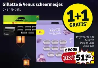 Kruidvat Gillette & Venus scheermesjes aanbieding