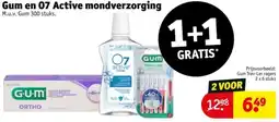 Kruidvat Gum en 07 Active mondverzorging aanbieding