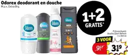 Kruidvat Odorex deodorant en douche aanbieding