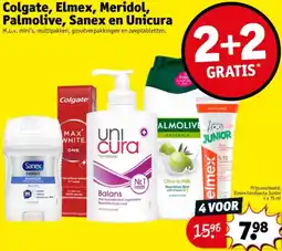 Kruidvat Colgate, Elmex, Meridol, Palmolive, Sanex en Unicura aanbieding