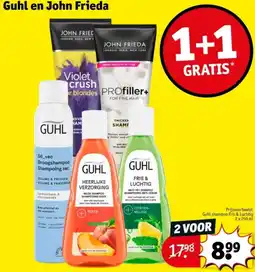 Kruidvat Guhl en John Frieda aanbieding