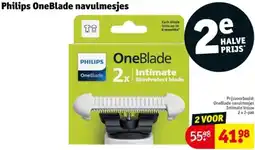 Kruidvat Philips OneBlade navulmesjes aanbieding