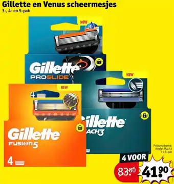 Kruidvat Gillette en Venus scheermesjes aanbieding