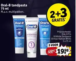 Kruidvat Oral-B tandpasta aanbieding