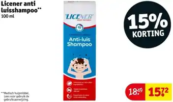 Kruidvat Licener anti luisshampoo aanbieding