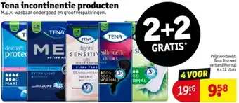 Kruidvat Tena incontinentie producten aanbieding