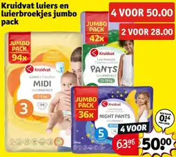 Kruidvat Kruidvat luiers en luierbroekjes jumbo pack aanbieding