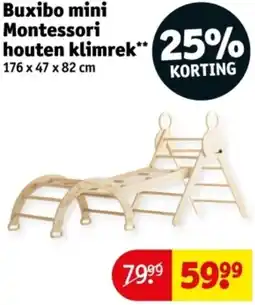 Kruidvat Buxibo mini Montessori houten klimrek aanbieding