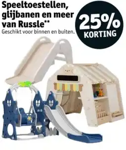 Kruidvat Speeltoestellen, glijbanen en meer van Russle aanbieding