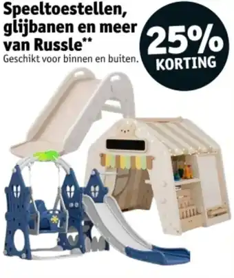 Kruidvat Speeltoestellen, glijbanen en meer van Russle aanbieding