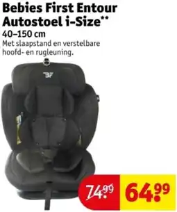Kruidvat Bebies First Entour Autostoel i-Size aanbieding