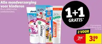 Kruidvat Alle mondverzorging voor kinderen aanbieding