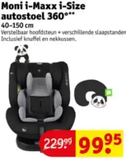 Kruidvat Moni i-Maxx i-Size autostoel 360° aanbieding