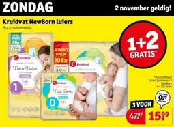 Kruidvat Kruidvat NewBorn luiers aanbieding