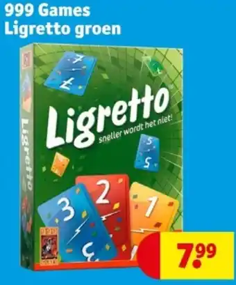 Kruidvat 999 Games Ligretto groen aanbieding