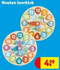 Kruidvat Houten leerklok aanbieding