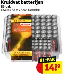 Kruidvat Kruidvat batterijen 81-pak aanbieding