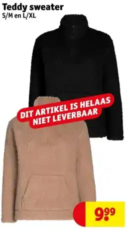Kruidvat Teddy sweater aanbieding