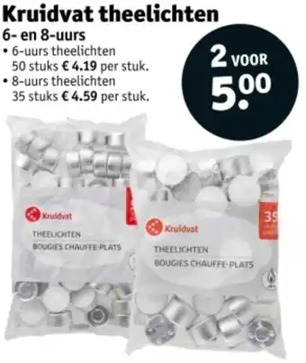 Kruidvat Kruidvat theelichten aanbieding