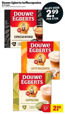 Kruidvat Douwe Egberts koffiecapsules aanbieding