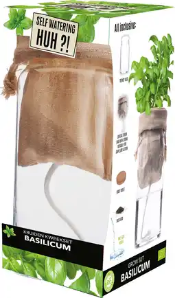 Intratuin Florex Biologische kruidenset Basilicum (Ocimum basilicum) zelf bewaterend aanbieding
