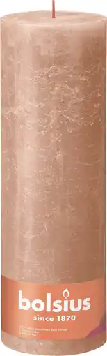 Intratuin Bolsius stompkaars Rustiek Shine beige 200 uur D 10 H 30 cm aanbieding