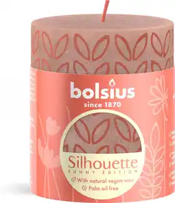 Intratuin Bolsius stompkaars Rustiek Shine taupe 35 uur D 6,8 H 8 cm aanbieding