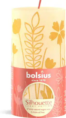 Intratuin Bolsius stompkaars Rustiek Shine licht geel 60 uur D 6,8 H 13 cm aanbieding
