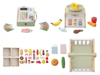 Lidl lupilu Houten speelgoedwinkel set aanbieding