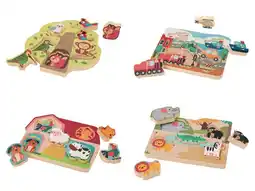 Lidl lupilu Houten puzzel met geluid aanbieding