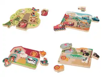 Lidl lupilu Houten puzzel met geluid aanbieding