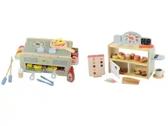 Lidl lupilu Houten speelgoed 2-in-1 BBQ of bakkerij & café aanbieding