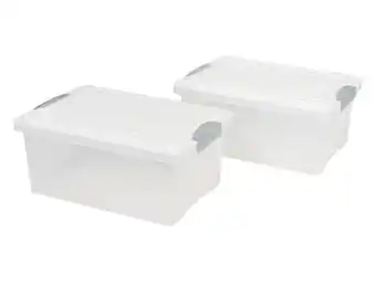 Lidl LIVARNO home Set van 6 opbergboxen aanbieding