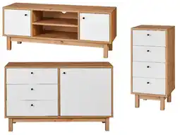 Lidl LIVARNO home Set van TV-meubel en 2 ladekasten Copenhagen aanbieding