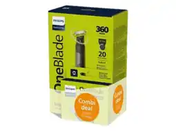 MediaMarkt Philips Oneblade Pro 360 Face & Body Bundel Qp6652/61 Multigroomer Chroom + Qp430/50 Mesjes 3x aanbieding