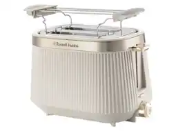 MediaMarkt Russell Hobbs Brontë 2 Snedes Broodrooster Stone Beige aanbieding