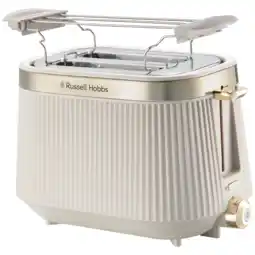 MediaMarkt Russell Hobbs Brontë 2 Snedes Broodrooster Stone Beige aanbieding