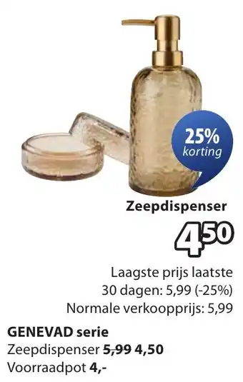 Jysk GENEVAD serie Zeepdispenser aanbieding