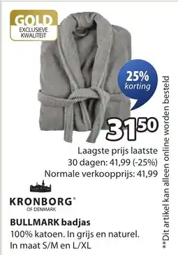 Jysk BULLMARK badjas aanbieding