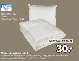 Jysk ALTA eendenveren dekbed aanbieding