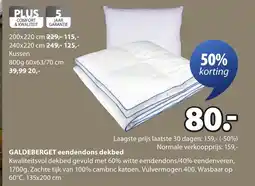 Jysk GALDEBERGET eendendons dekbed aanbieding